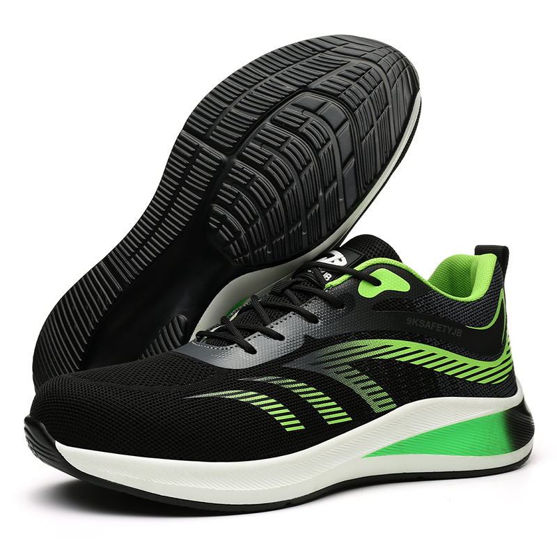 Chaussures de securite basket Naikai noir vert