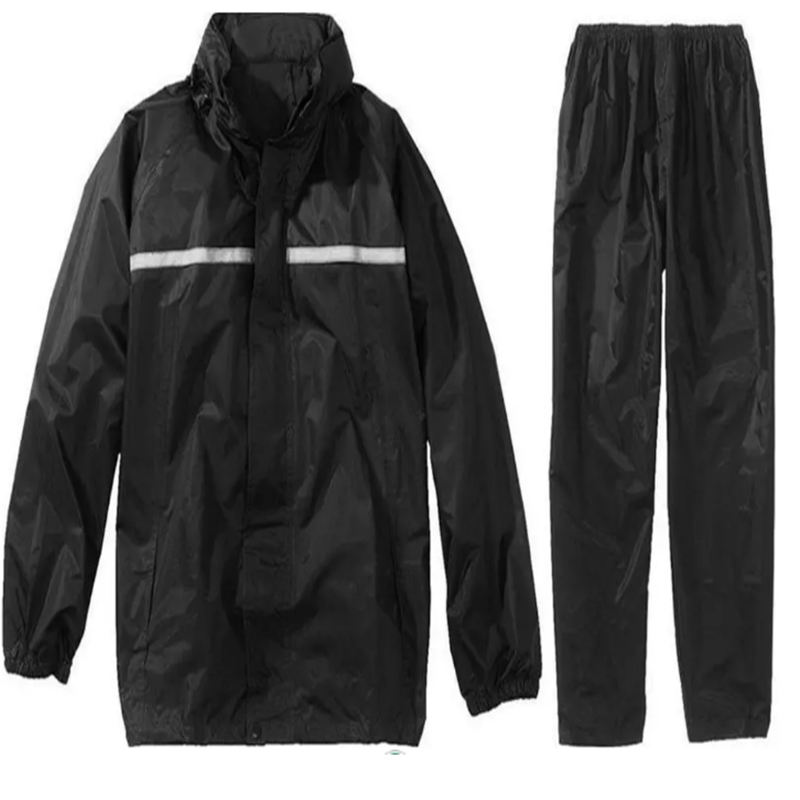 Ensemble de pluie noir veste pantalon