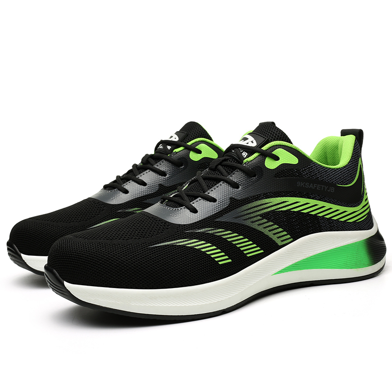 Chaussures de securite basket Naikai noir vert