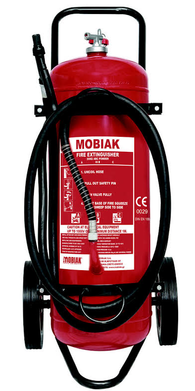 Extincteur d’incendie de 50Kg a poudre CE