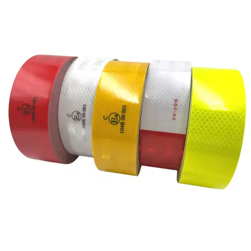 Ruban adhesif reflechissant tricolore
