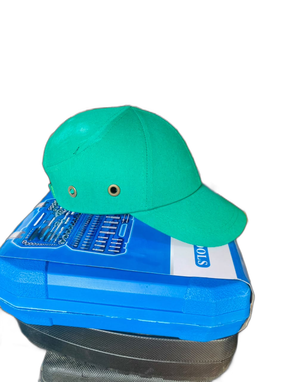Casquette anti-heurt verte