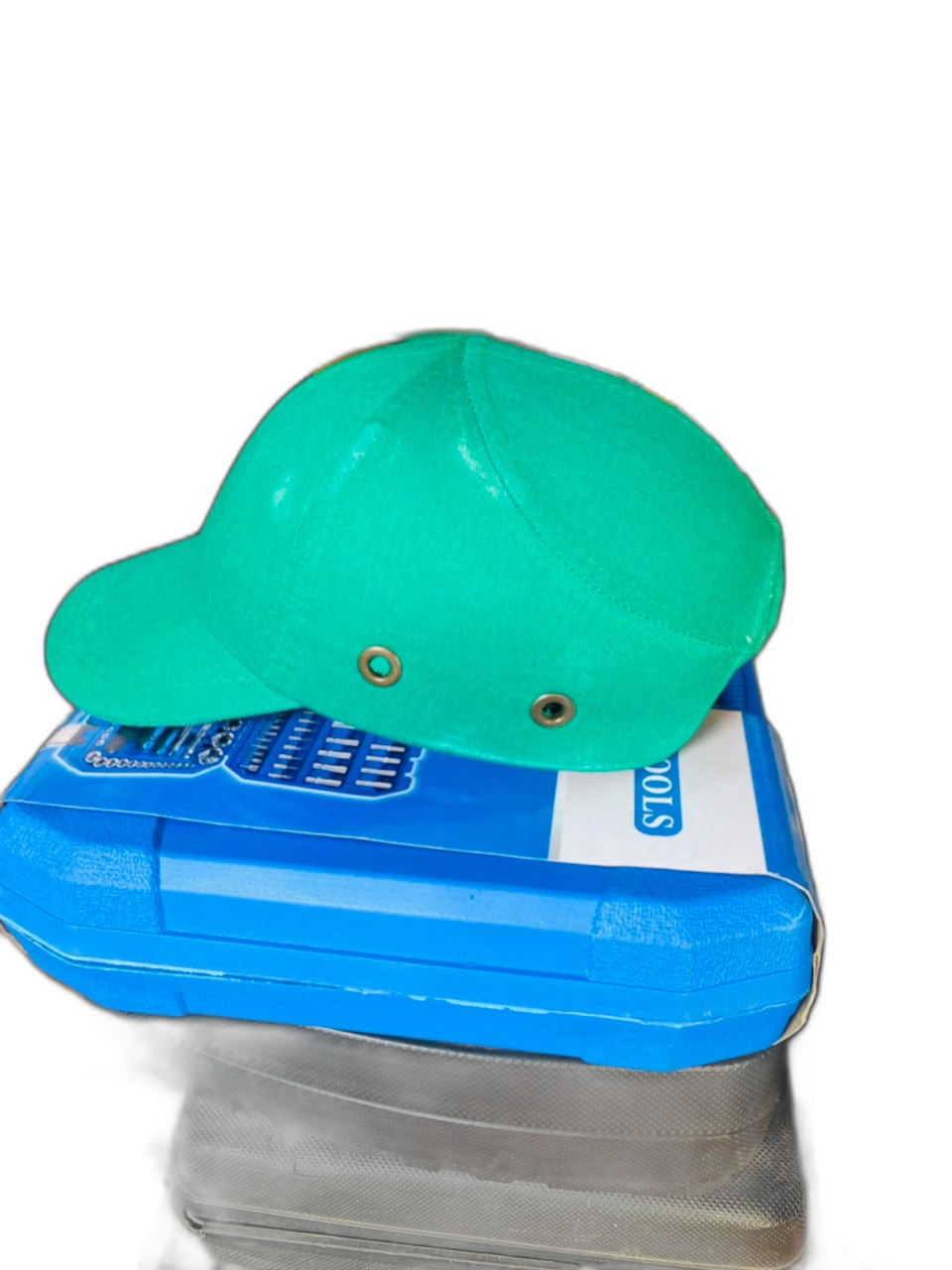 Casquette anti-heurt verte
