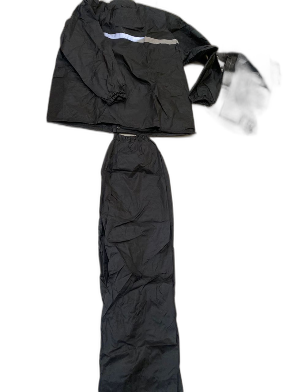 Ensemble de pluie noir veste pantalon