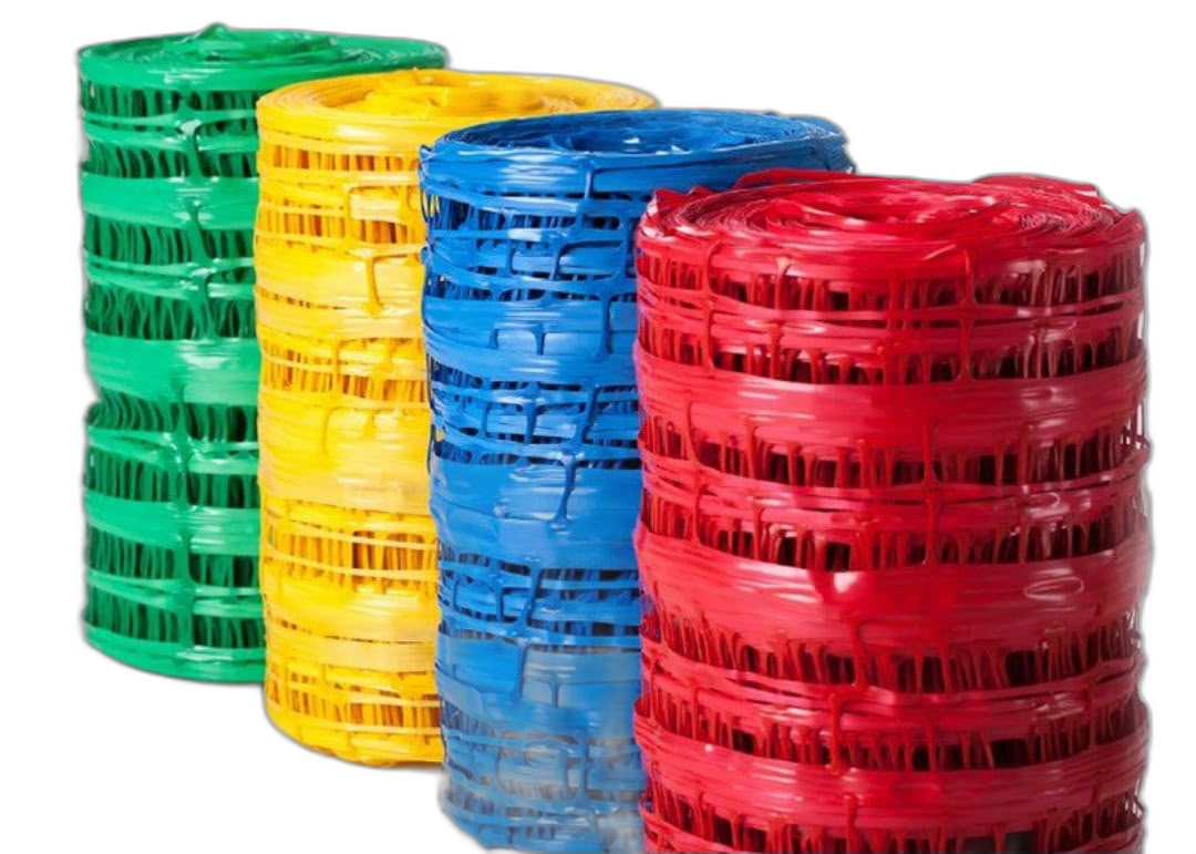 Filet de balisage plastique multicolore