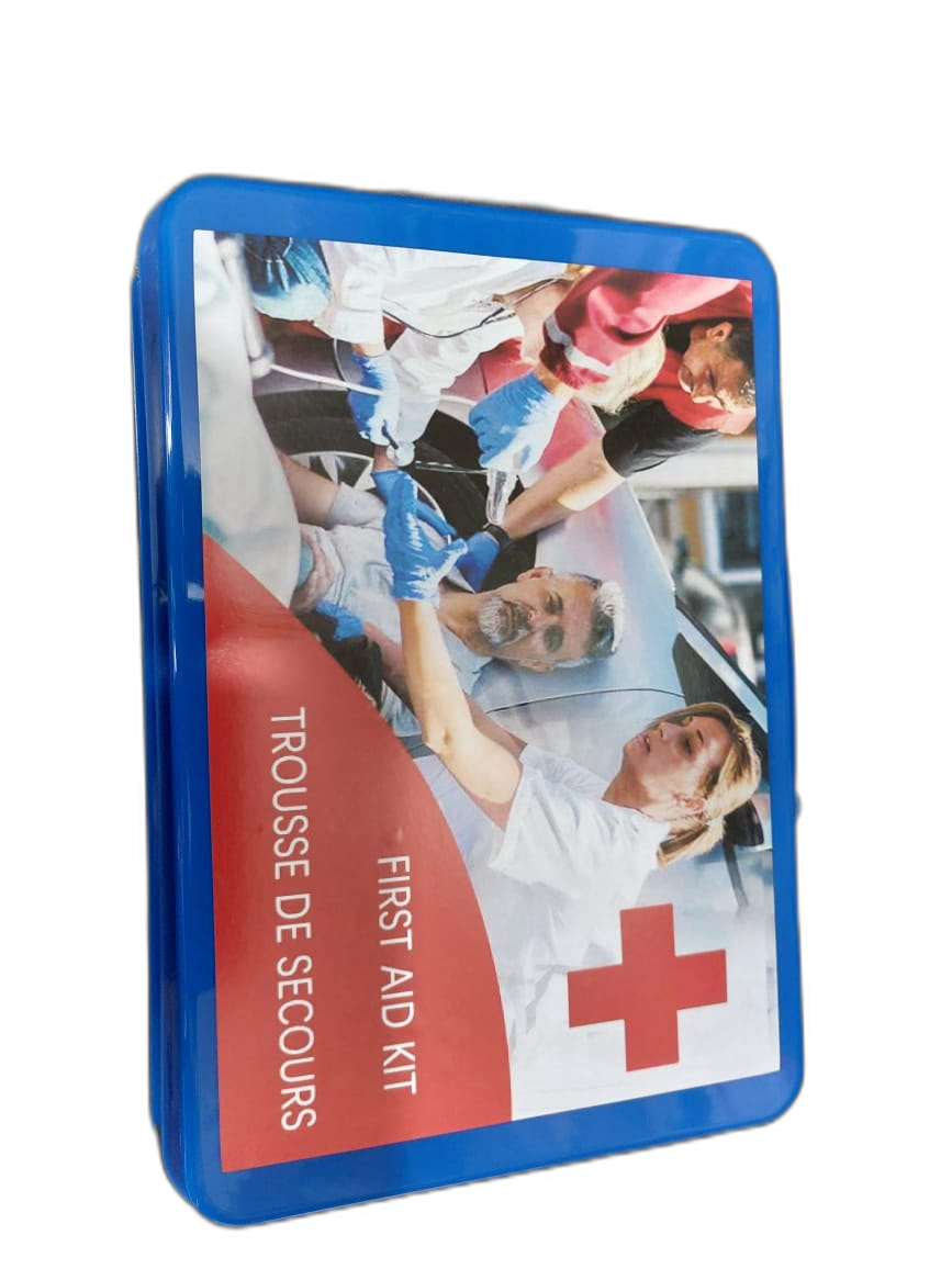 Mallette de premiers secours bleue